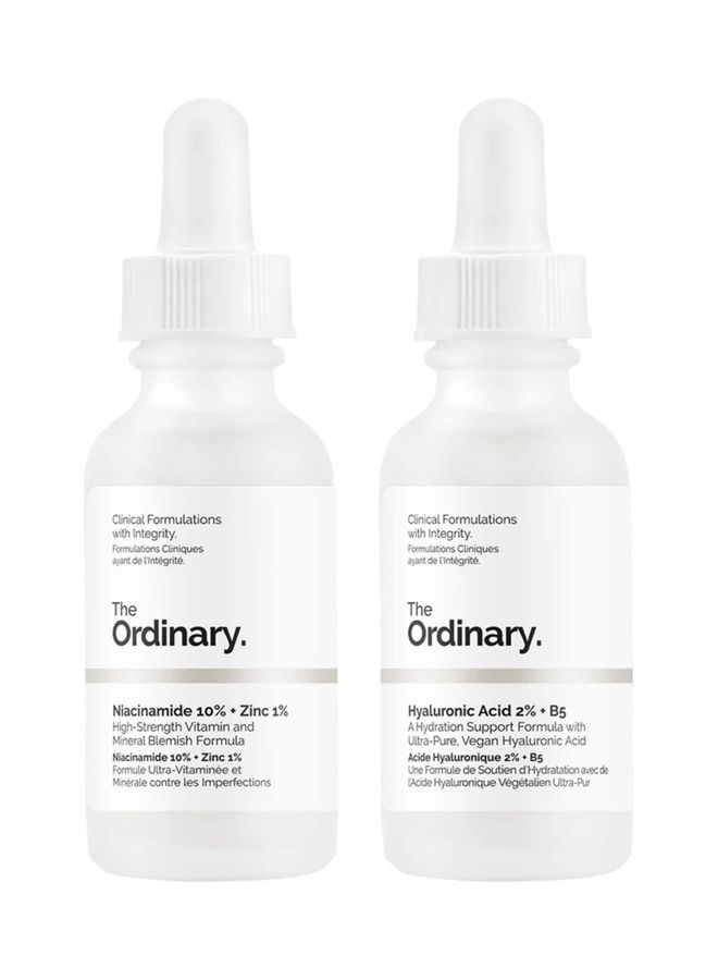 2-Piece Hyaluronic Acid 2% B5 And Niacinamide 10% Zinc 1% Serum